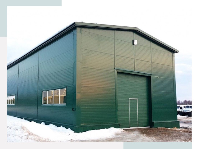 Двускатные ангары в Тольятти