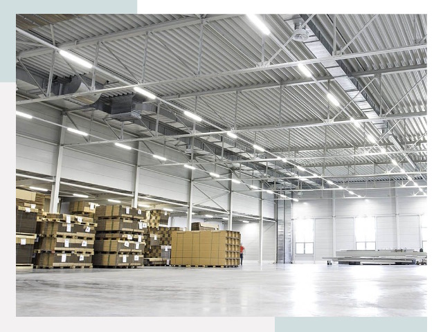 Освещение ангаров в Тольятти