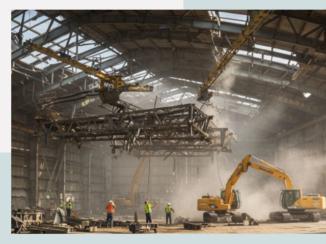 Демонтаж ангаров в Тольятти от 621 руб. за м²