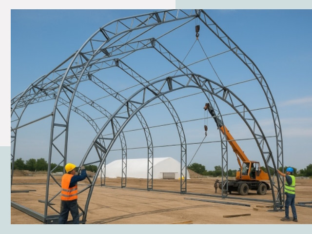 Монтаж ангаров в Тольятти от 621 руб. - Надежно и быстро