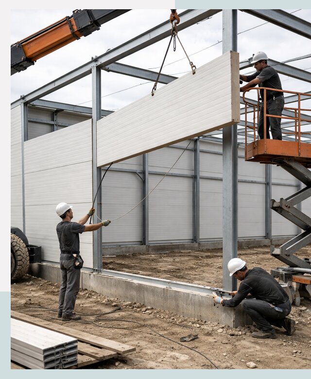 Строительство складов из сэндвич панелей в Тольятти под ключ